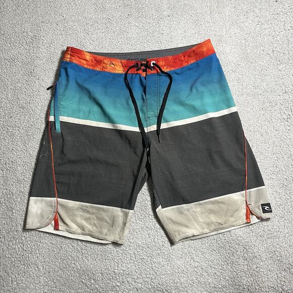 Rip Curl Boardshorts Mens 32 Mirage Surf Swim Trunks Beach Multicolor Drawstring - Picture 1 of 15